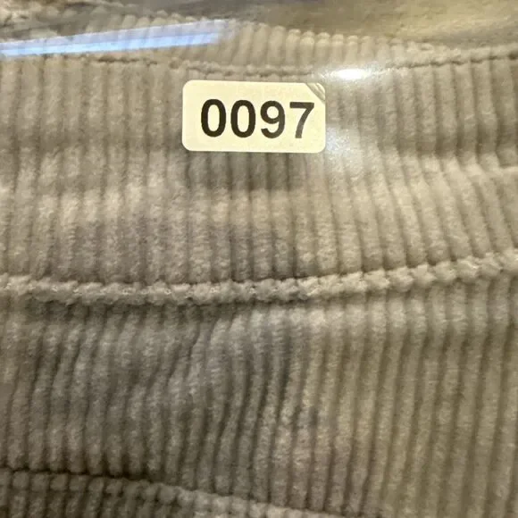 Divided Sz.4 Women's Corduroy Grey Pants 98% Cotton 2% Elastane NICE SOFT - Picture 12 of 12